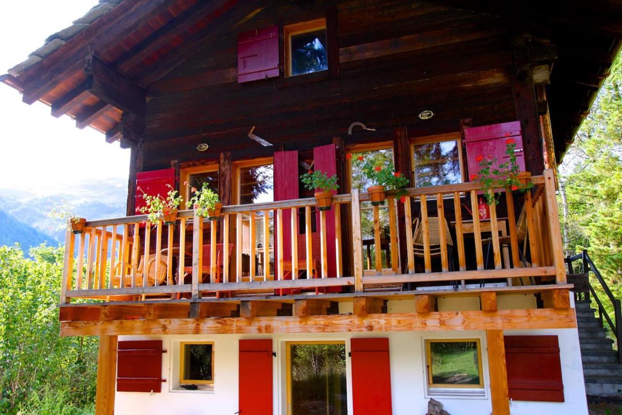 Idyllic Chalet In Evolene, With View On The Dent Blanche And The Mountains Διαμέρισμα Εξωτερικό φωτογραφία